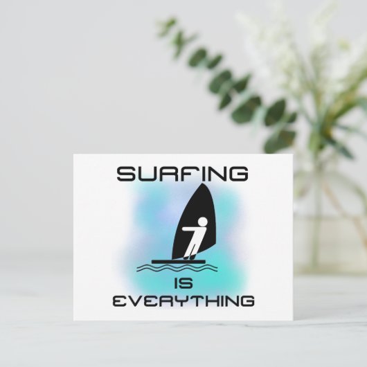 Surfen is alles-T-shirts en geschenken Briefkaart (Staand voorkant)