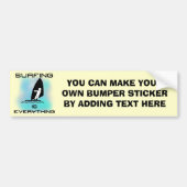Surfen is alles-T-shirts en geschenken Bumpersticker (Voorkant)
