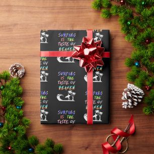 Surfen is de smaak van de hemel cadeaupapier