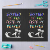Surfen is de smaak van de hemel tissuepapier (Craft)