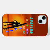 Surfen is een manier om vrij te zijn Case-Mate iPhone case (Achterkant (horizontaal))
