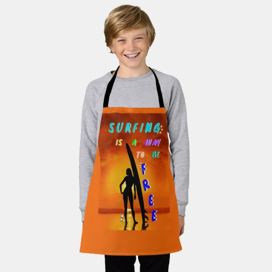 Surfen is een manier om vrij te zijn schort (Gedragen)