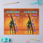 Surfen is een manier om vrij te zijn tissuepapier (Craft)