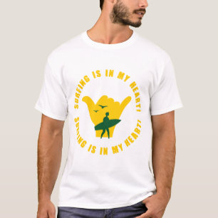 Surfen is in mijn hart t-shirt