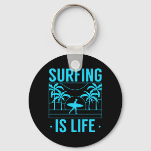 Surfen is leven sleutelhanger