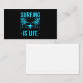 Surfen is leven visitekaartje (Voorkant / Achterkant)
