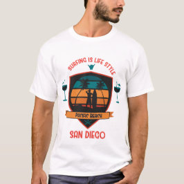 Surfen is levensstijl t-shirt
