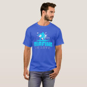 surfen is liefde retro t-shirt (Voorkant volledig)