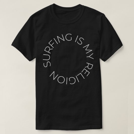 Surfen is mijn geloof t-shirt (Design voorkant)