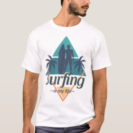 Surfen is mijn leven t-shirt