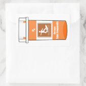 Surfen is mijn medicijn rechthoekige sticker (Tas)