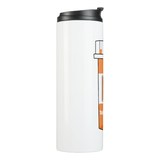 Surfen is mijn medicijn thermosbeker (Gedraaid links)