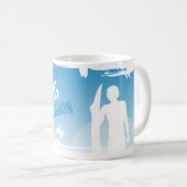 Surfen is mijn religie koffiemok (Voorkant rechts)