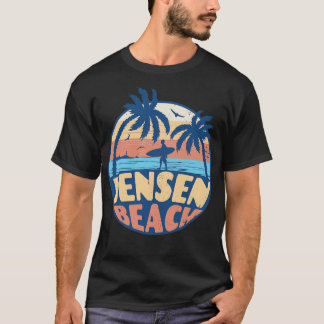 Surfen Jensen Beach Florida Retro Summer T-shirt