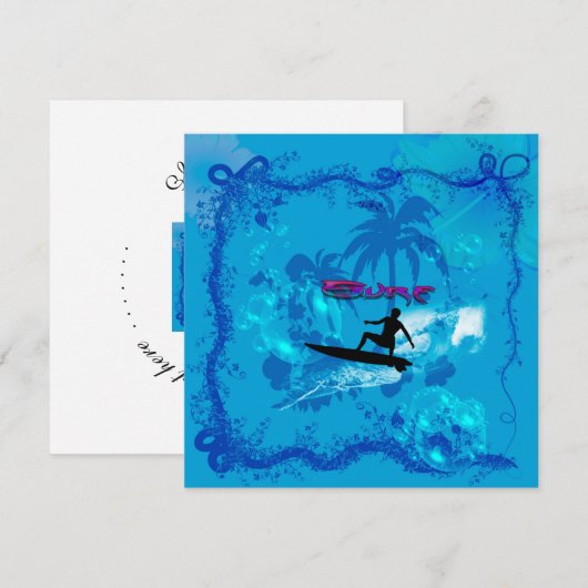 Surfen Kaart (Voorkant / Achterkant)