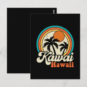 Surfen Kawaii Hawaï Briefkaart