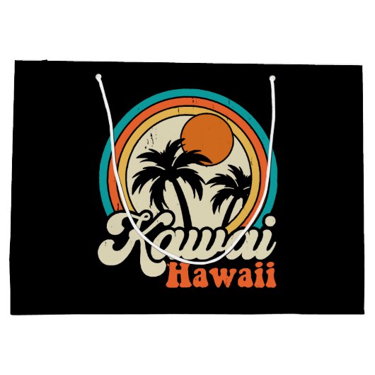 Surfen Kawaii Hawaï Groot Cadeauzakje (Achterkant)