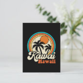 Surfen Kawaii Hawaii Briefkaart (Staand voorkant)