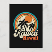 Surfen Kawaii Hawaii Briefkaart (Voorkant)