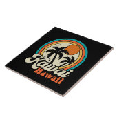 Surfen Kawaii Hawaii Tegeltje (Zijkant)