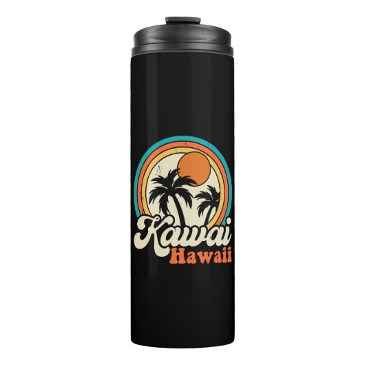 Surfen Kawaii Hawaii Thermosbeker (Voorkant)