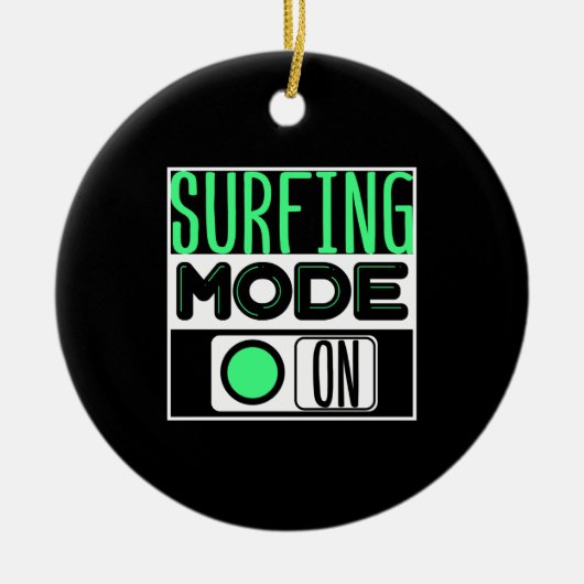 Surfen Keramisch Ornament (Voorkant)