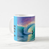 Surfen koffie mok (Voorkant links)