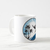 Surfen Koffiemok (Voorkant links)