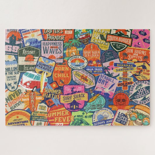 Surfen Legpuzzel (Horizontaal)