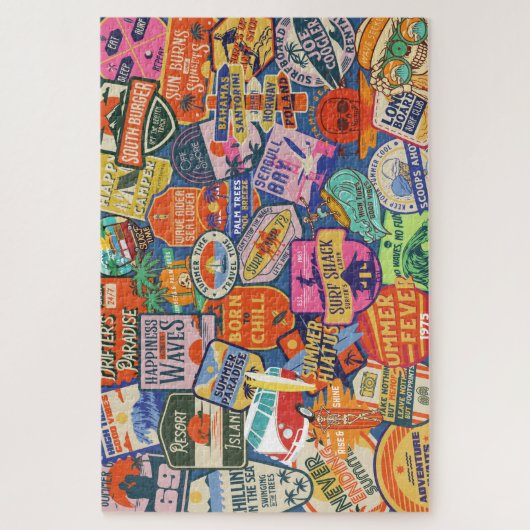 Surfen Legpuzzel (Verticaal)