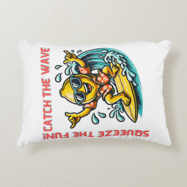 Surfen Lemon Wave Adventure Fun Accent Kussen