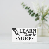 Surfen Lessons Visitekaartjes - Koel Vintage (Staand voorkant)