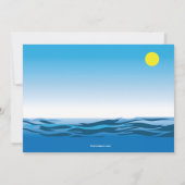 Surfen Leuk Verjaardagsfeestje Uitnodiging (Achterkant)