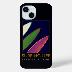 Surfen levensstijl iPhone 15 case