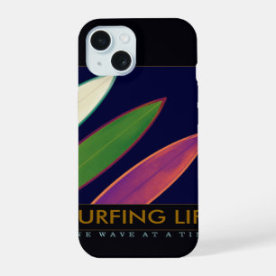 Surfen levensstijl iPhone 15 hoesje