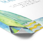 Surfen Luier Raffle teken Poster (Hoek)