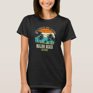 Surfen Malibu Beach Californië Californische Surf T-shirt