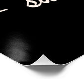 Surfen meisje surf liefhebbers citeert  zwart perfect poster (Hoek)