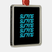 Surfen Metalen Ornament (Rechts)
