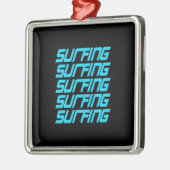 Surfen Metalen Ornament (Links)