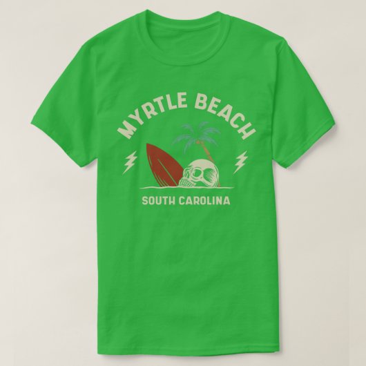  Surfen Myrtle Beach South Olina Retro Sur T-shirt (Design voorkant)