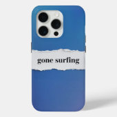 surfen, naar de blauwe zee Case-Mate iPhone case (Achterkant)