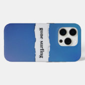 surfen, naar de blauwe zee Case-Mate iPhone case (Achterkant (horizontaal))
