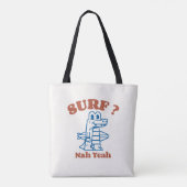 Surfen? Nee Ja Tote Bag (Achterkant)