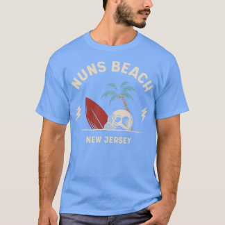 Surfen Nuns Beach New Jersey Retro Surven S T-shirt