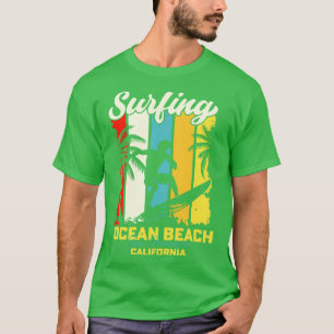 Surfen Ocean Beach San Francisco Californië T-shirt