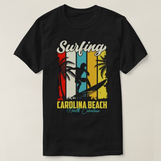 Surfen olina Beach North Olina T-shirt (Design voorkant)