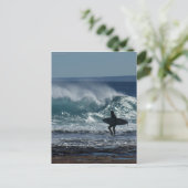 Surfen omhoog briefkaart (Staand voorkant)