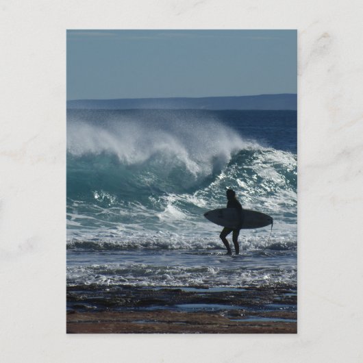 Surfen omhoog briefkaart (Voorkant)