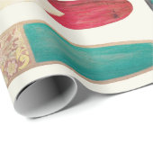 Surfen omhoog in de jaren vijftig cadeaupapier (Rol Hoek)